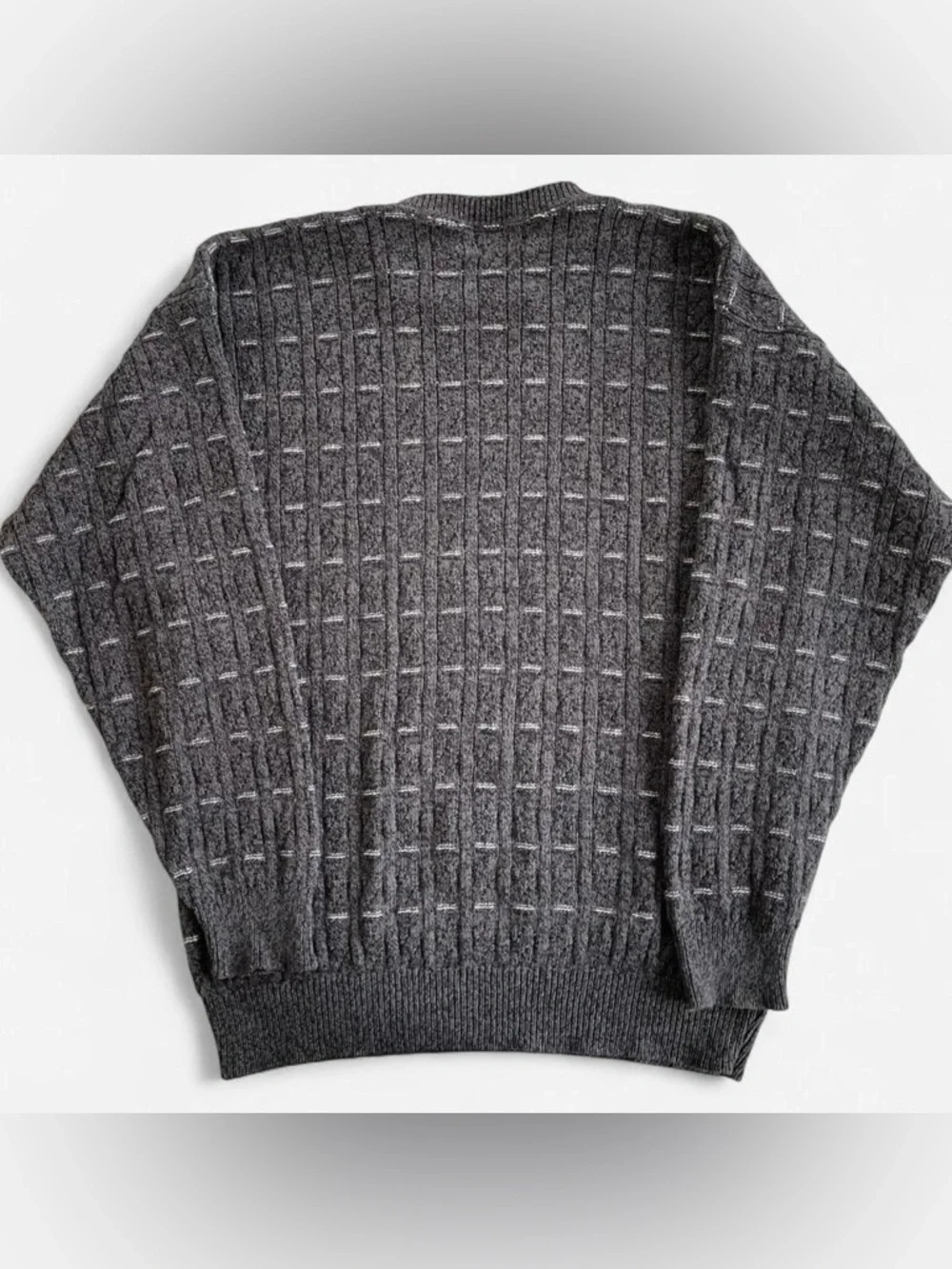 90s Victoria Dry Goods Brown Blend Knit Sweater Preppy Classic Grandpa Crewneck